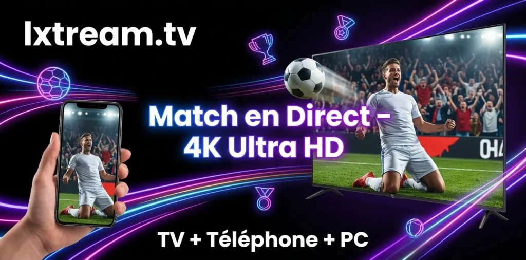 IPTV lxtream.tv – Regarder le foot en direct 4K sur TV et Téléphone