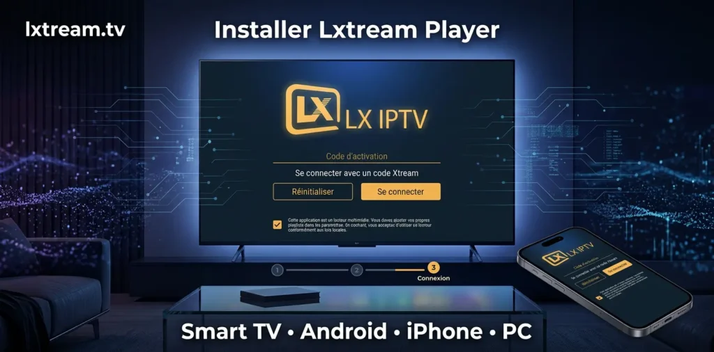 Comment installer Lxtream Player sur Smart TV, Android, iPhone et PC –guide lxtream.tv