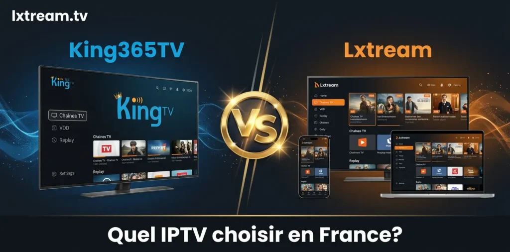 King365TV vs Lxtream – comparatif abonnement IPTV France 2026