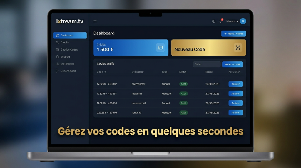 Devenir revendeur IPTV France avec Lxtream – panel professionnel et revenus garantis