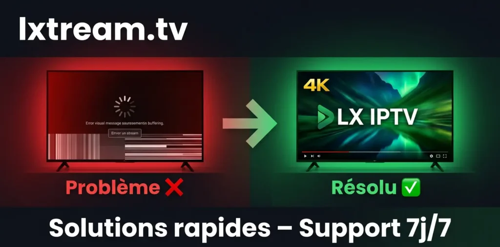 Lxtream ne fonctionne plus – solutions rapides pour réparer votre IPTV lxtream.tv