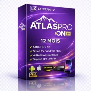Abonnement IPTV ATLAS PRO ONTV 12 mois activation instantanée Smart TV Android Firestick